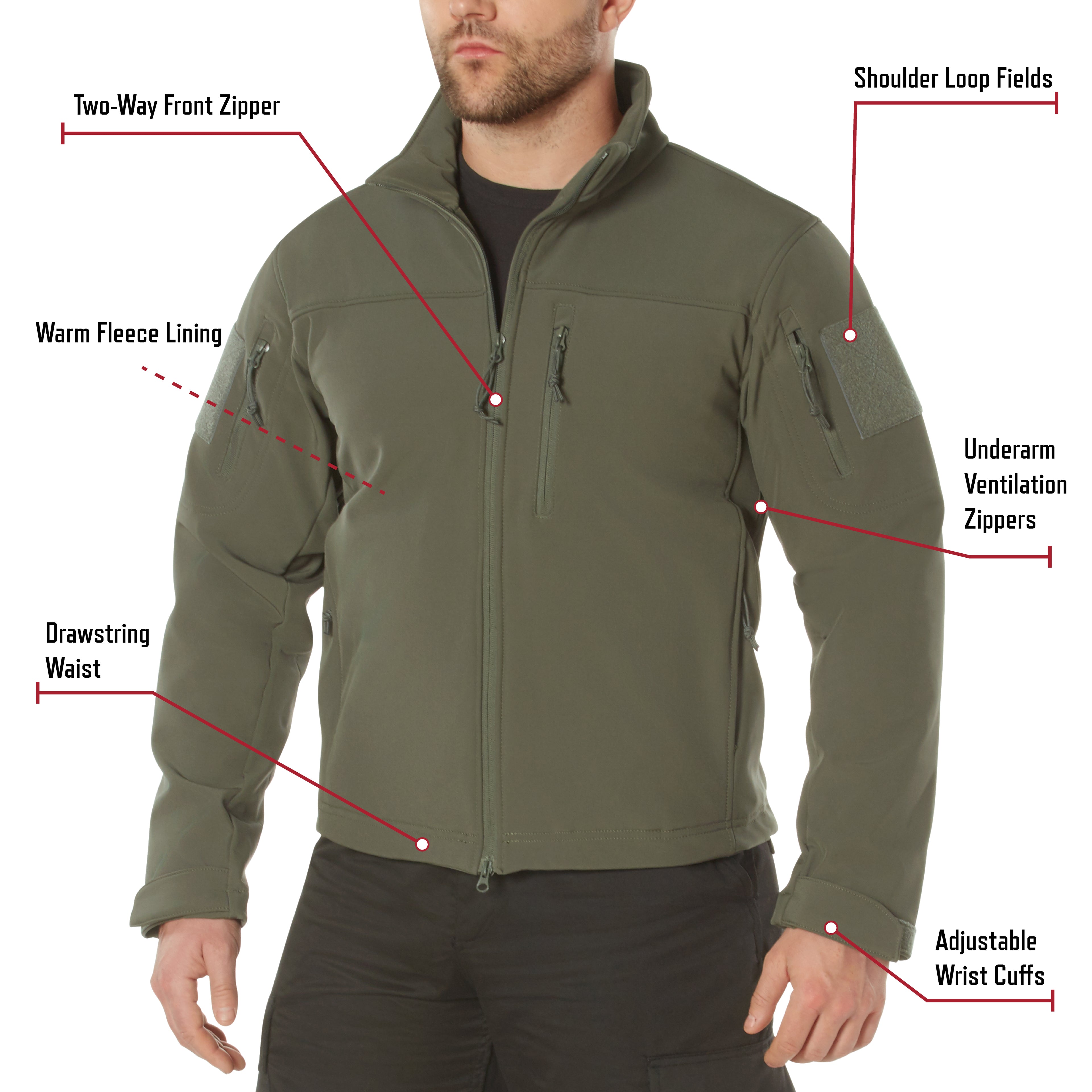 Stealth Ops Soft Shell Tactical Jacket