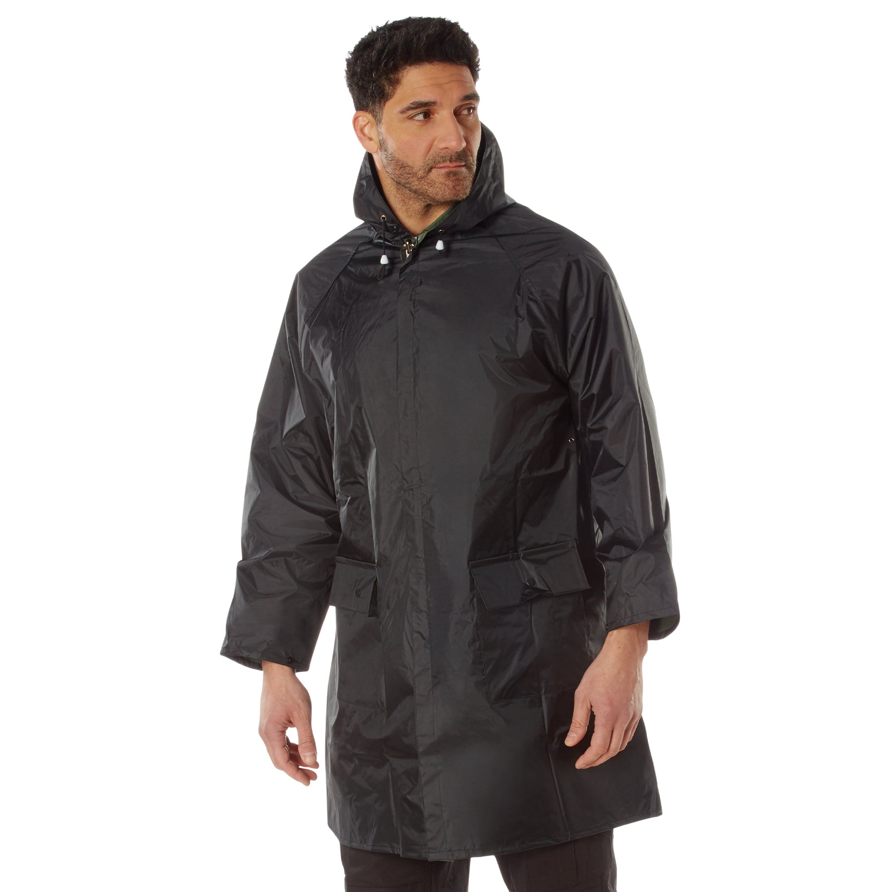 Reversible 3/4 Length Rain Parka