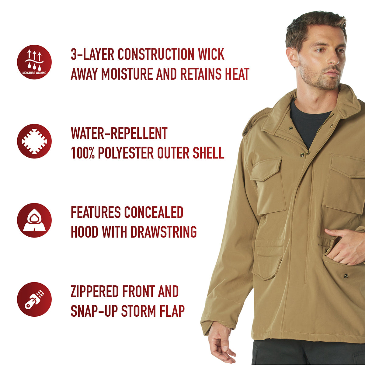 Soft Shell Tactical M-65 Field Jacket