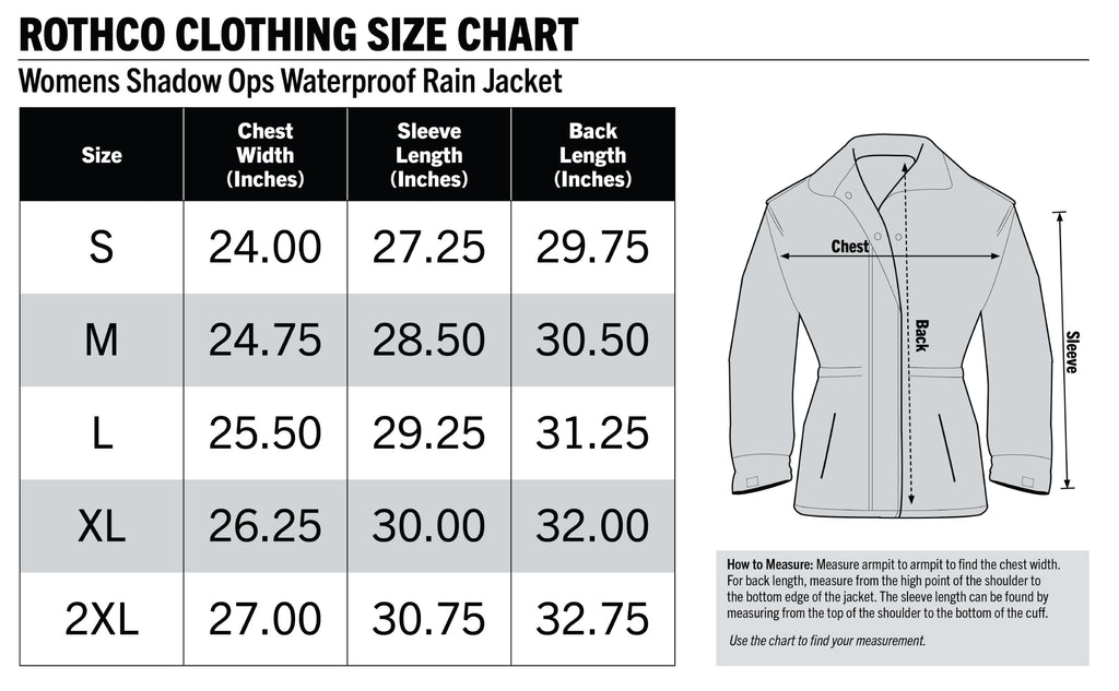 Womens Shadow Ops Waterproof Rain Jacket