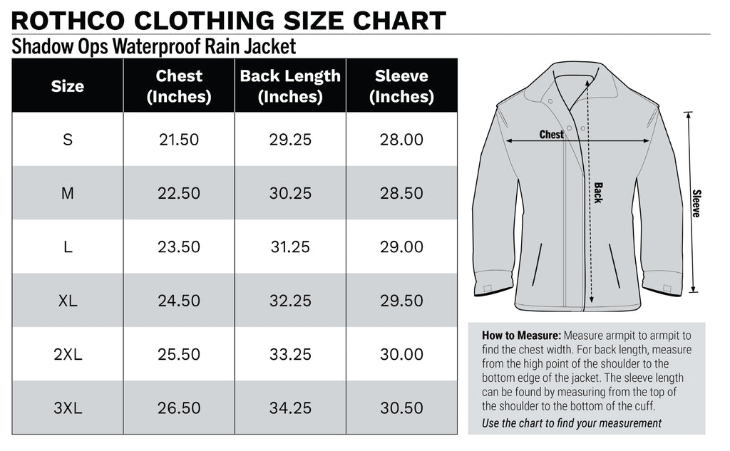 Shadow Ops Waterproof Rain Jacket
