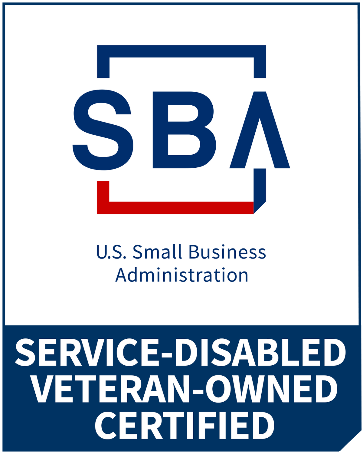 Service-Disabled Veteran-Owned Small Business certified logo