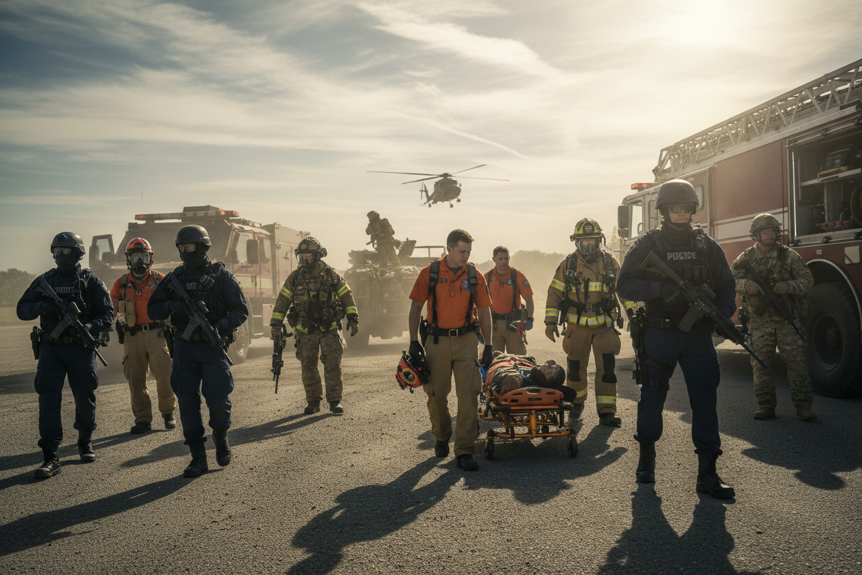 First responders and professionals equipped and ready